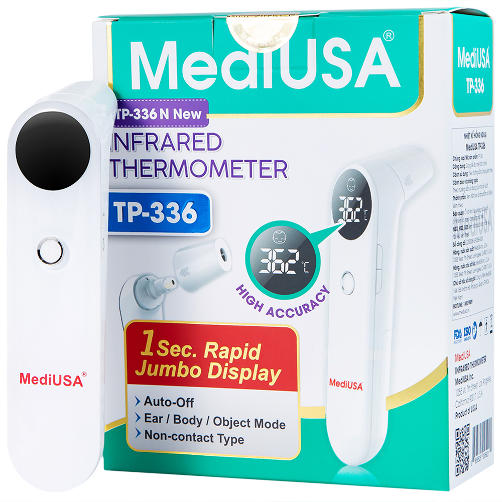 Nhiệt kế hồng ngoại MediUSA TP-336 hộp 1 cái