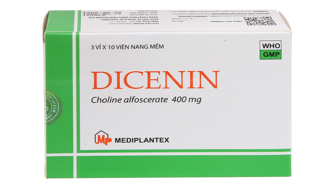 Thuốc điều trị sa sút trí tuệ, Alzheimer Dicenin hộp 3 vỉ x 10 viên