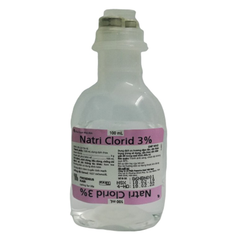 Bổ sung natri clorid Natri Clorid 3% Fresenius Kabi chai 100ml