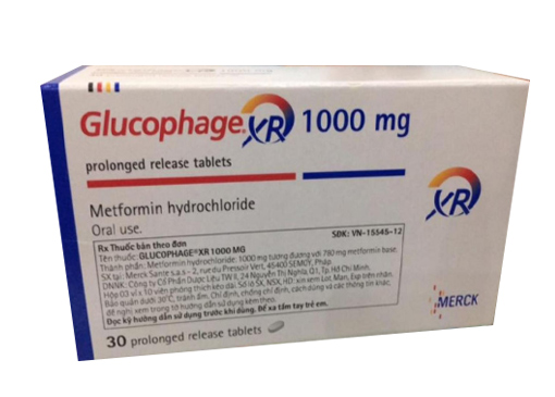 Thuốc trị đái tháo đường Glucophage XR 1000mg hộp 30 viên-2