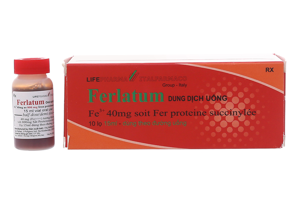 Dung dịch uống bổ sung sắt Ferlatum hộp 10 lọ x 15ml-1