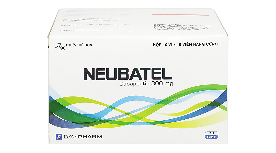 Thuốc trị động kinh NEUBATEL hộp 10 vỉ x 10 viên nang cứng