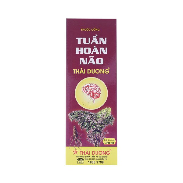 Thuốc uống Tuần hoàn não Thái Dương hộp 1 chai 250ml