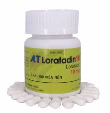 Thuốc chống dị ứng A.T Loratadin 10mg lọ 100 viên