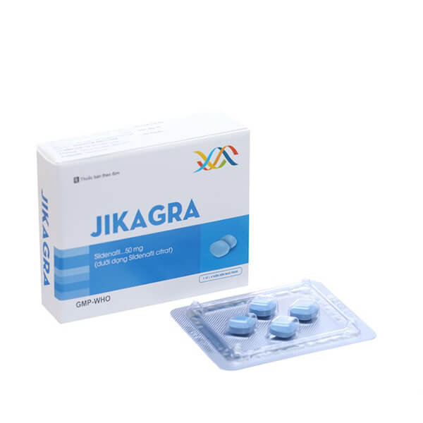 Thuốc trị rối loạn cương dương Jikagra 50mg hộp 4 viên