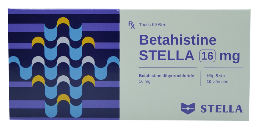 Thuốc điều trị hội chứng Meniere Betahistine STELLA 16mg hộp 5 vỉ x 10 viên