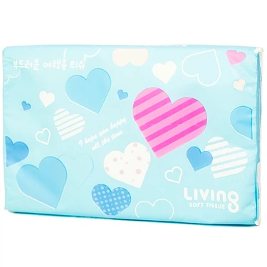Mềm mại, nhỏ gọn, tiện dụng khăn giấy Living Xanh gói 40 miếng