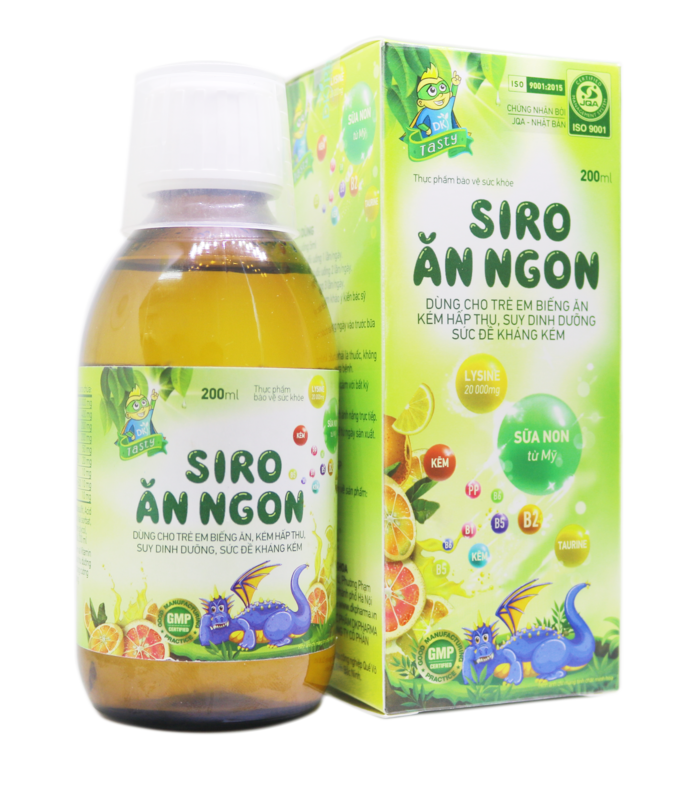 Thực phẩm bảo vệ sức khỏe Siro Ăn Ngon Tasty hộp 1 chai 200ml