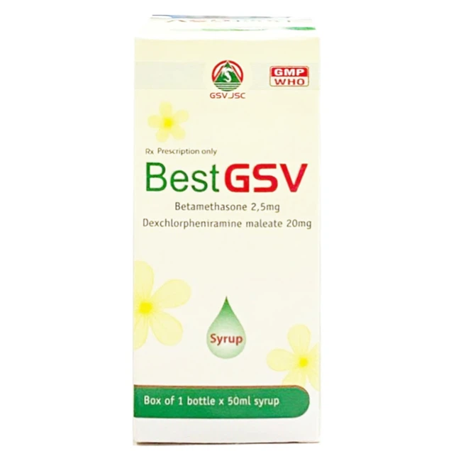 Siro điều trị dị ứng Best GSV Hà Tây hộp 1 chai 50ml