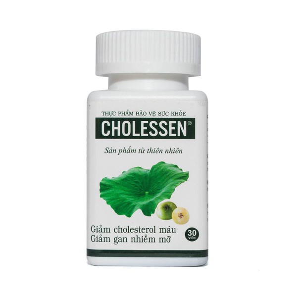 Viên Uống Hỗ Trợ Giảm Cholesterol Máu Cholessen  hộp 1 lọ 30 viên