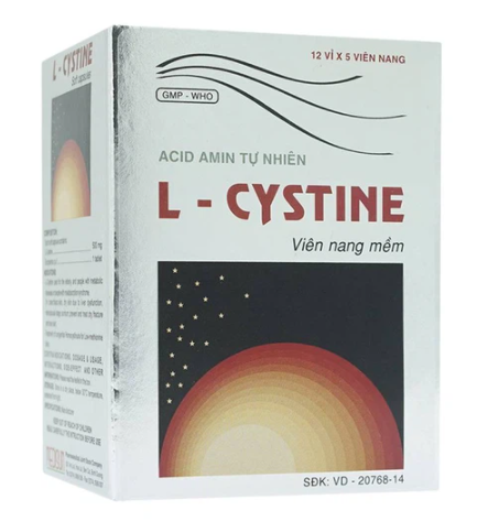 Thuốc bổ sung acid amin tự nhiên L-Cystine (MEDISUN) hộp 12 vỉ x 5 viên