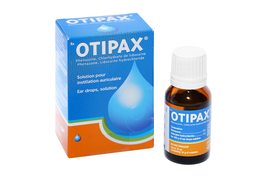 Thuốc nhỏ tai Otipax Ear Drops hộp 1 chai 15ml
