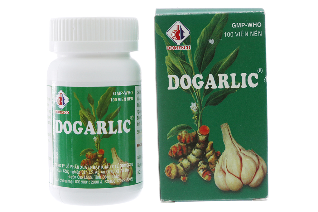 Thuốc trị mỡ máu Dogarlic hộp 1 lọ 100 viên