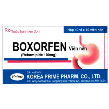 Thuốc dạ dày Boxorfen Korea Prime Pharm hộp 10 vỉ x 10 viên