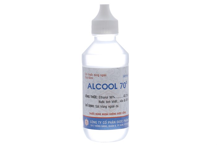 Alcool 70 OPC chai 60ml