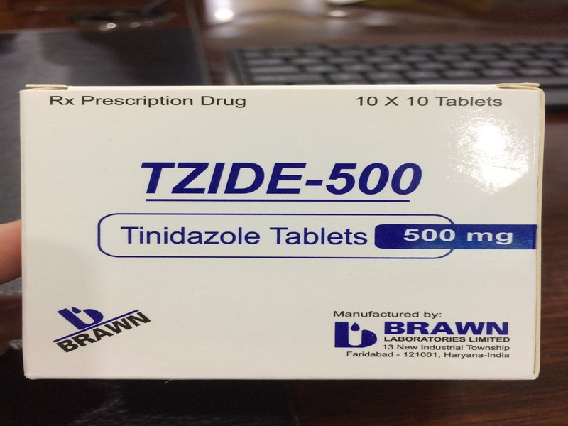 Thuốc kháng sinh TZIDE-500 Brawn hộp 10 vỉ x 10 viên