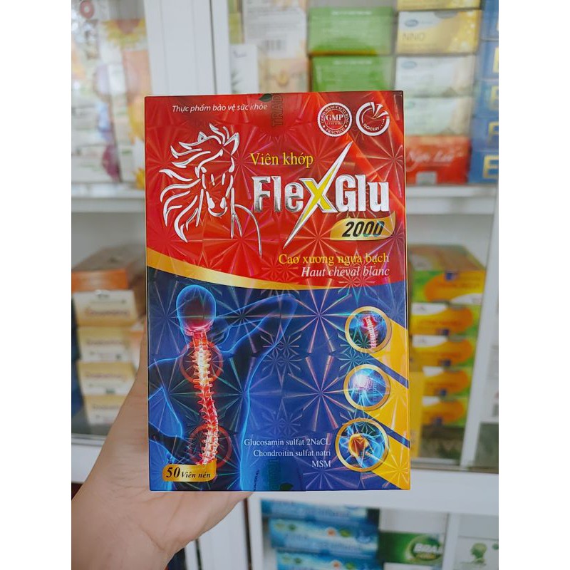 Viên khớp FlexGlu 2000 hộp 50 viên