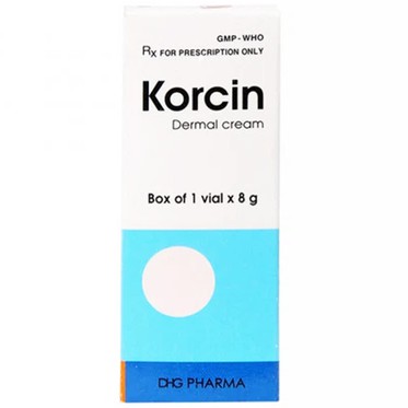 Điều trị viêm da tiếp xúc, chốc lở, viêm nang lông Korcin DHG 1 hộp 1 lọ