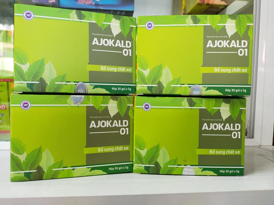 Cốm bổ sung chất xơ Ajokald 01 hộp 30 gói x 5g