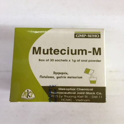 Thuốc hỗ trợ tiêu hóa Mutecium - M hộp 30 gói x 1g-3