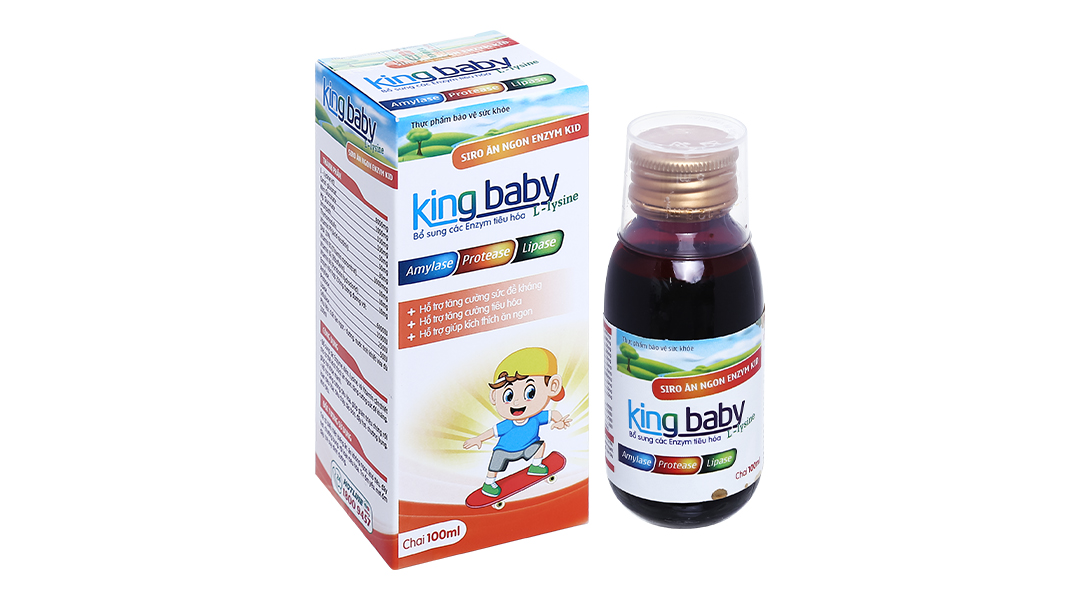 Siro Ăn Ngon Enzym Kid King Baby hộp 1 chai 100ml