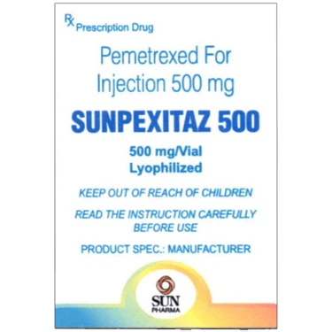 Bột pha tiêm Sunpexitaz 500 Sun Pharma