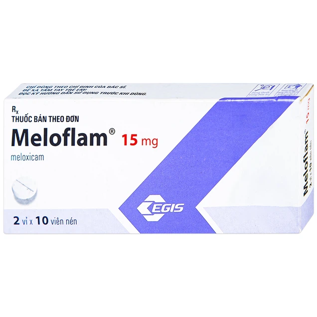 Thuốc giảm đau Meloflam 15mg Egis hộp 2 vỉ x 10 viên