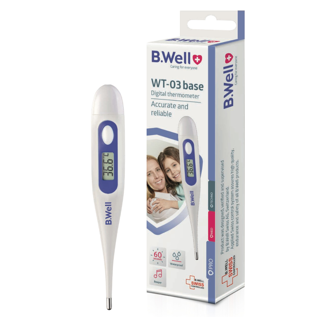 Nhiệt kế điện tử B.Well WT-03 base hộp 1 cái