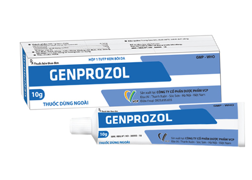 Kem bôi da Genprozol 10g hộp 1 tuýp 10g