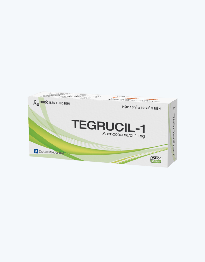 Thuốc kháng vitamin K Tegrucil - 1 hộp 100 viên