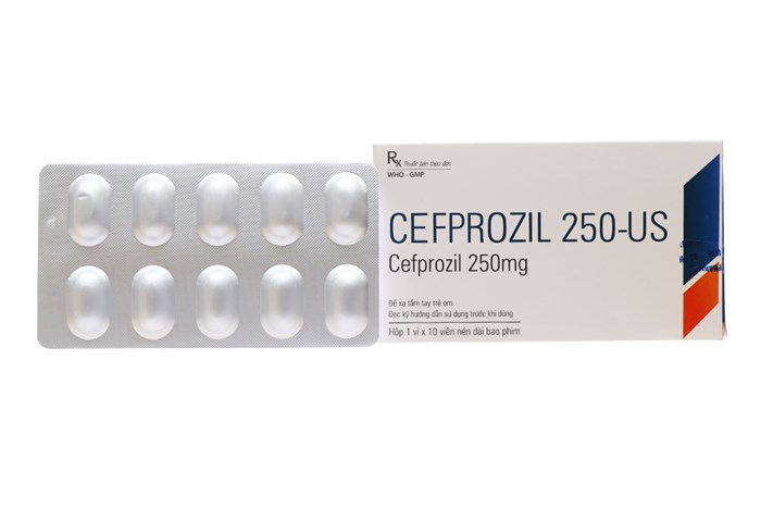 Thuốc kháng sinh Cefprozil 250-US hộp 10 viên-2