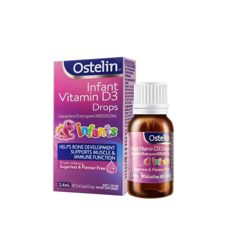 Bổ sung Vitamin D Ostelin Infant Vitamin D3 Drops Kids hộp 1 lọ 2.4ml Medigo