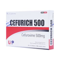 Thuốc kháng sinh Cefurich 500 hộp 10 viên-2
