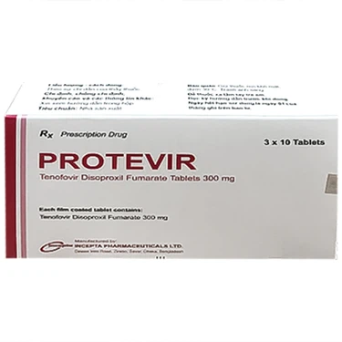 Thuốc điều trị viêm gan siêu vi B mạn tính Protevir Incepta hộp 3 vỉ x 10 viên