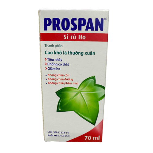 Siro ho PROSPAN hộp 1 chai 70ml