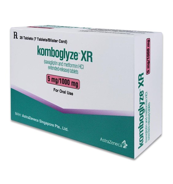 Thuốc trị tiểu đường Komboglyze XR 5mg/500m hộp 28 viên