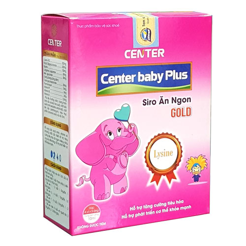 Center Baby Plus Siro ăn ngon Gold hộp 20 ống x 10ml