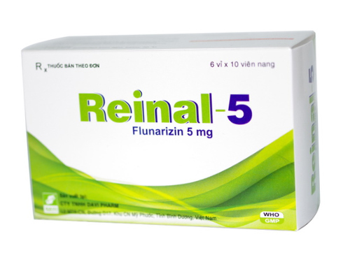 Reinal 5 (Flunarizin dihydroclorid 5mg) hộp 60 viên