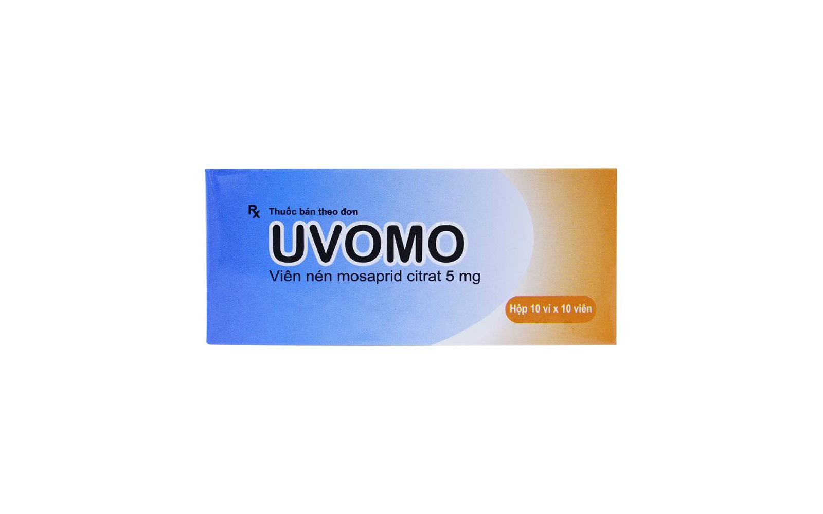 Điều trị rối loạn tiêu hóa Uvomo Saga hộp 10 vỉ x 10 viên