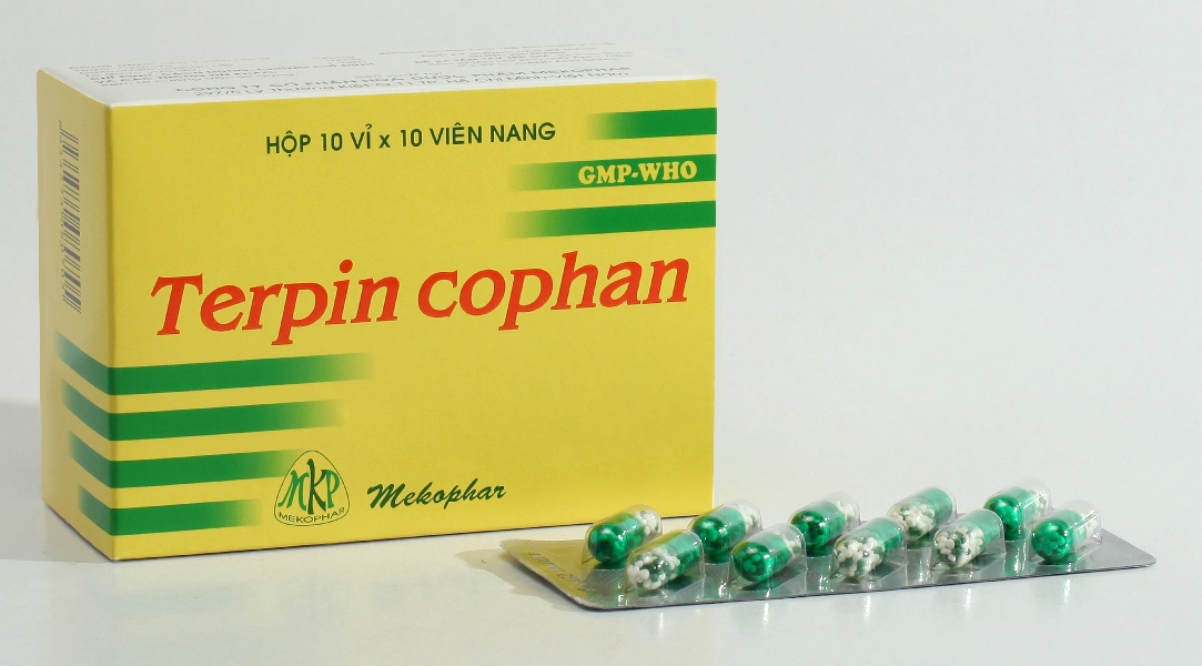 Thuốc ho, long đờm TERPIN COPHAN hộp 100 viên