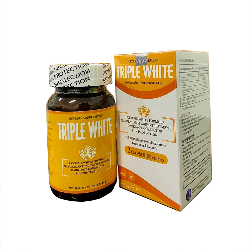 Viên uống trắng da Triple White hộp 50 viên