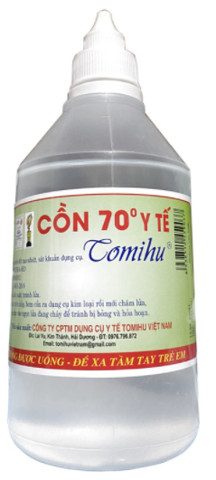 Dung dịch sát khuẩn Cồn 70 độ Y Tế Tomihu chai 50ml