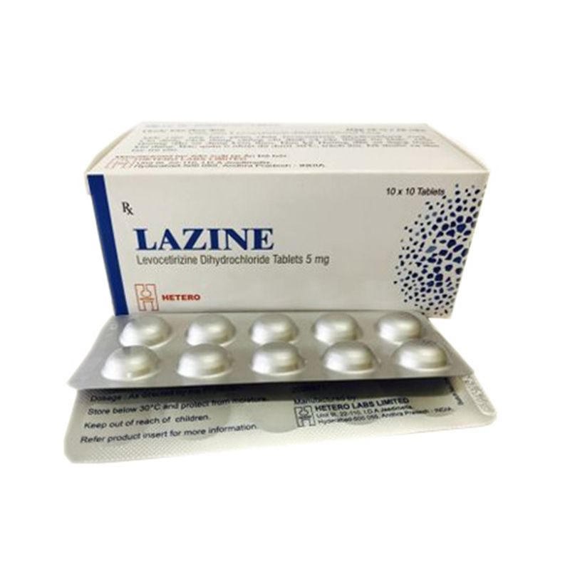 Thuốc chống dị ứng LAZINE  hộp 100 viên
