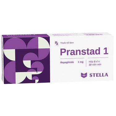 Thuốc điều trị đái tháo đường tuýp 2 Pranstad 1 Stella hộp 3 vỉ x 10 viên