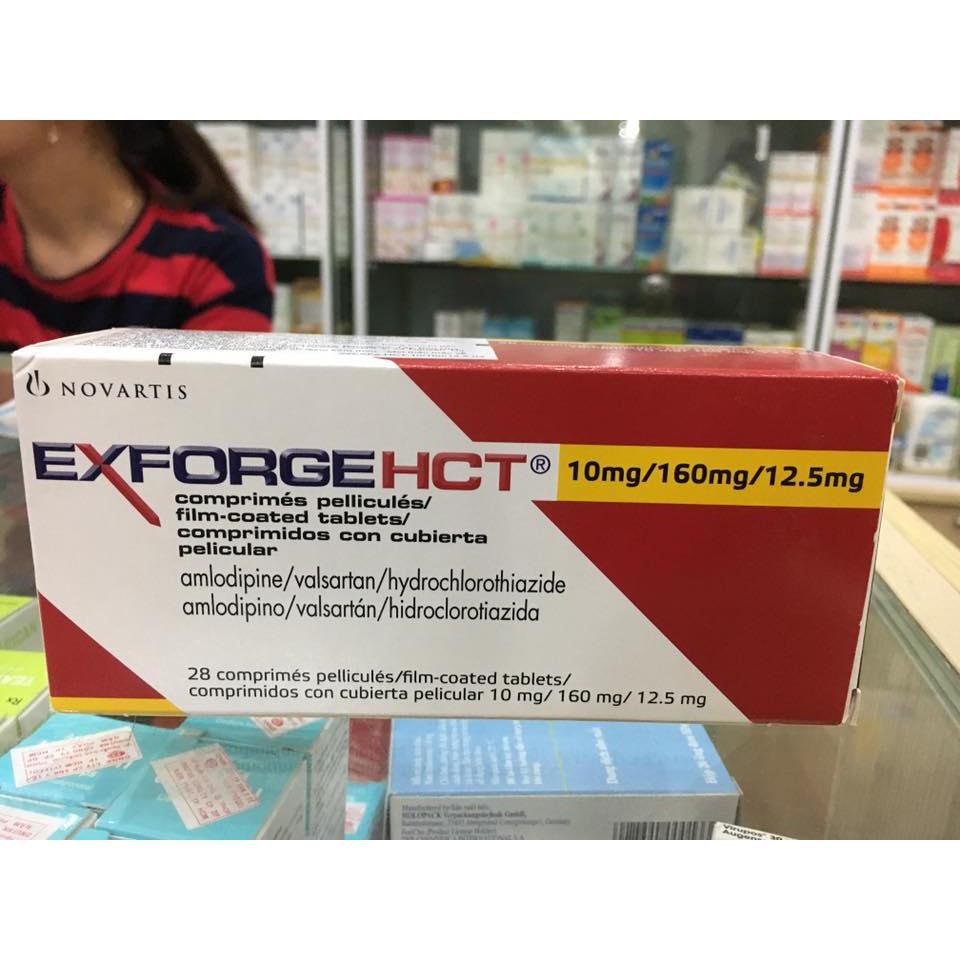 Thuốc điều trị cao huyết áp Exforge hct 10mg/160mg/12.5mg hộp 28 viên-3