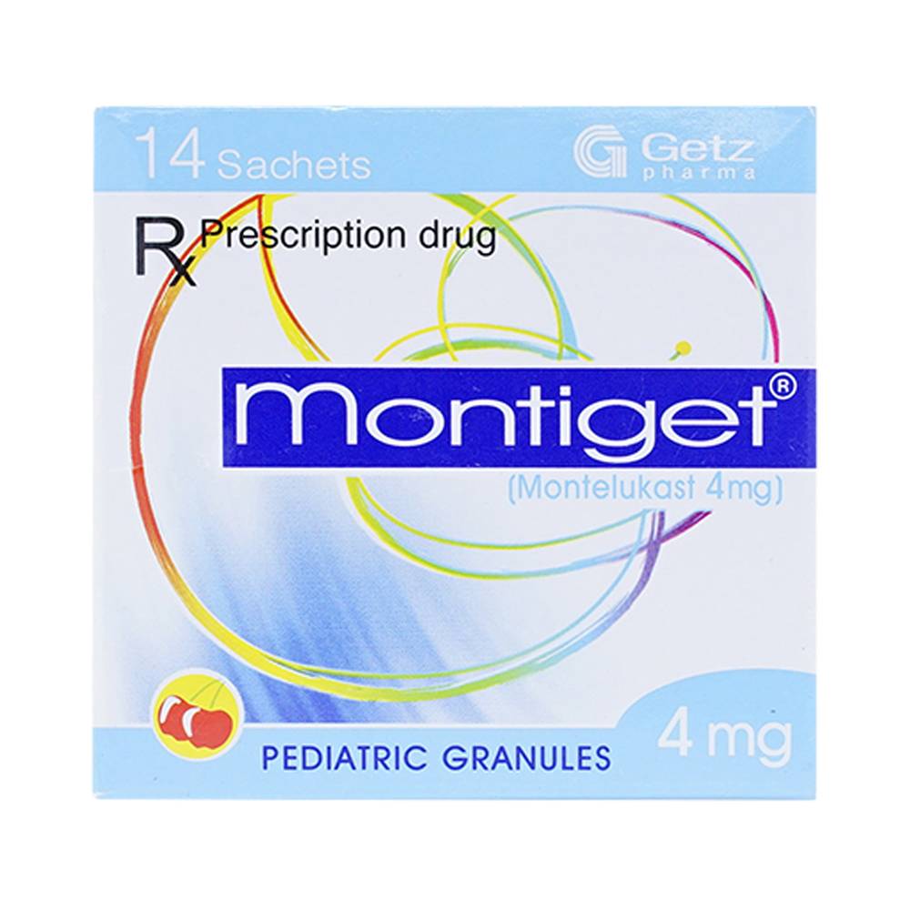Cốm dùng cho trẻ em Montiget 4mg hộp 14 gói