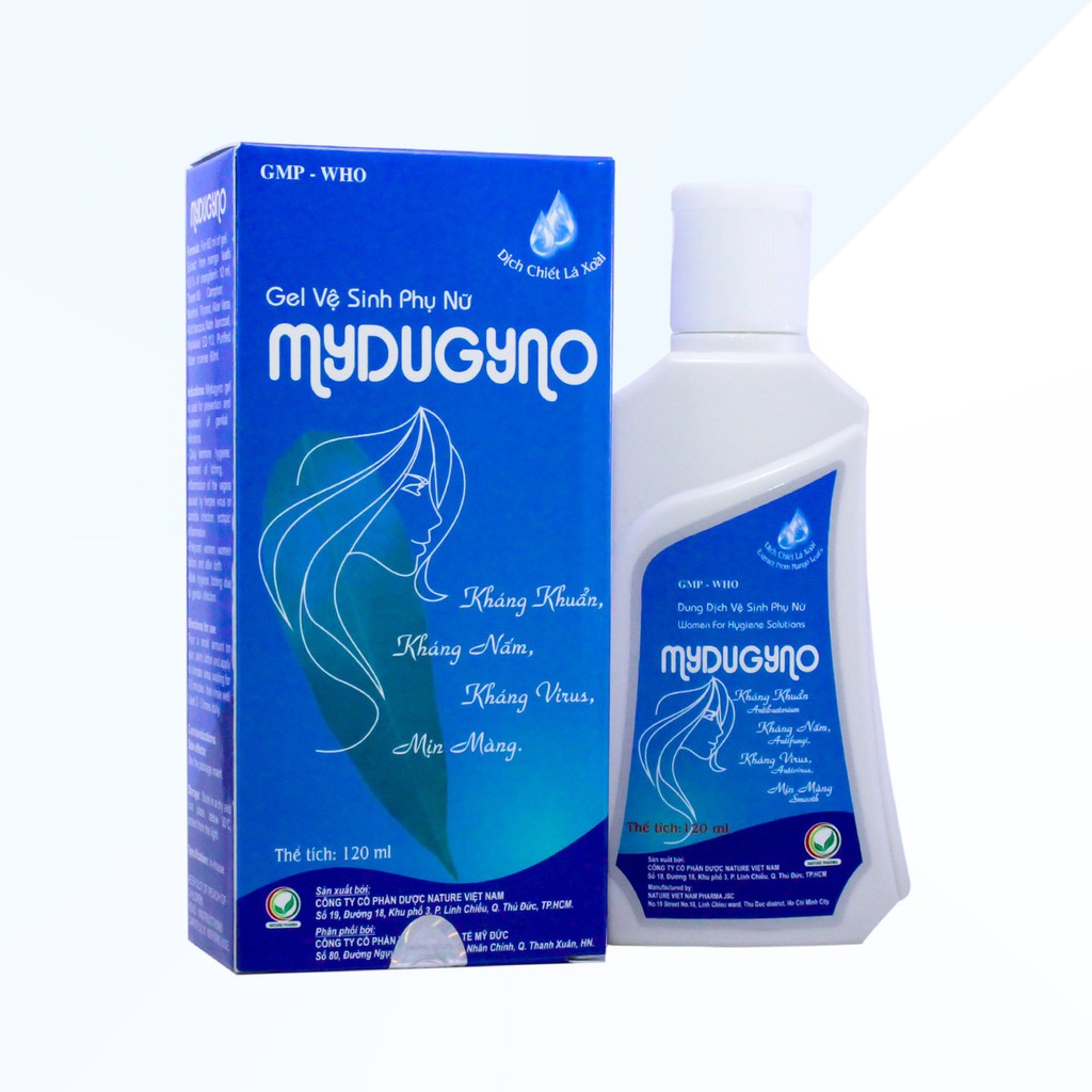 Dung dịch vệ sinh phụ nữ Mydugyno hộp chai 120ml