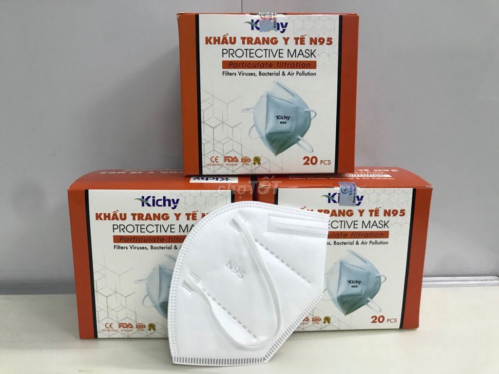 Khẩu trang y tế Kichy N95 Protective Mask hộp 20 cái