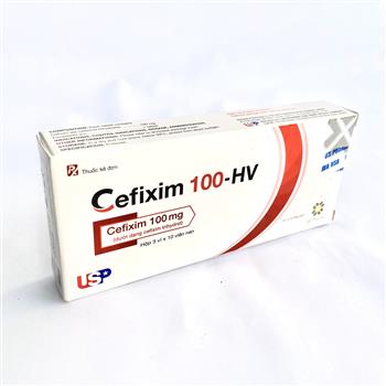 Thuốc kháng sinh Cefixim 100-HV hộp 30 viên