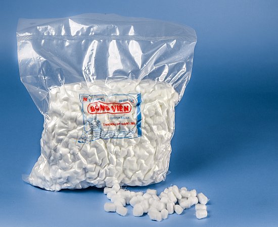 Bông y tế dạng viên Bảo Thạch gói 500g